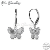 Chrysalis Butterfly Earrings (White Gold)