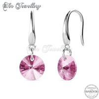 Circlet Hook Earrings (Pink)