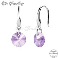Circlet Hook Earrings (Violet)