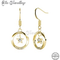 Stellar Hook Earrings (Yellow Gold)