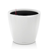 LECHUZA CLASSICO LS 28 PLANTER POT (HIGH GLOSS WHITE)