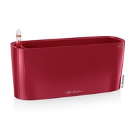 LECHUZA DELTA 10 PLANTER POT (HIGH GLOSS SCARLET RED)