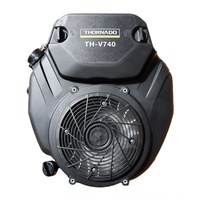 Thornado 25HP Vertical Shaft Petrol Engine V-Twin 740cc Electric Start