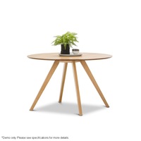 Milari Round Dining Table 1200 - Natural Oak