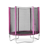 Plum Play 6ft Kids Trampoline with Enclosure Net in Pink