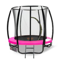 Kahuna 6ft Trampoline Free Ladder Spring Mat Net Safety Pad Cover Round Enclosure Pink