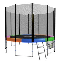 Kahuna Blizzard 10ft Trampoline with Net- Rainbow