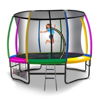 Kahuna 10 Ft Trampoline With Rainbow Safety Pad