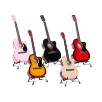 Karrera 40 inch Acoustic Guitar with Spare Strings, Pics, and Bag