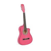 Karrera Pink Childrens Acoustic Guitar Ideal Kids Gift 1/2 Size