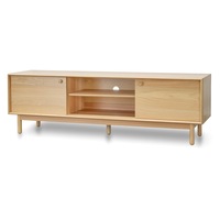 Kenston 1.8m Wooden TV Entertainment Unit - Natural