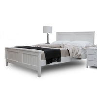 King Single Brighton Bed - White