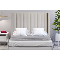 Modern Classic Jacob King Fabric Bed Head White Oak