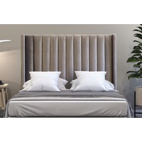 Modern Classic Jacob King Velvet Bed Head Grey