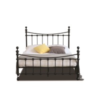 Modern Classic Julia King Metal Bed Frame Black