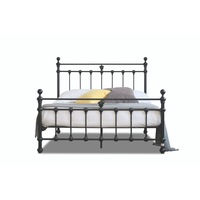 Modern Classic Valarie King Metal Bed Frame Black