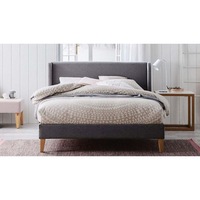 Viscount Double Bed Frame Fabric Grey