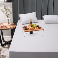 Spring Fresh Egyptian Cotton Terry Toweling Breathable Waterproof Mattress Protector-40cm Depth Fitted Wall