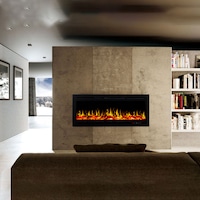 Provence 1500W 50 inch Recessed / Wall Mounted Electric Fireplace