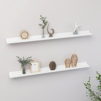 Wall Shelves 2 pcs White 100x9x3 cm vidaXL