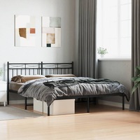 Bed Frame with Headboard and Footboard Bed Base Mattress Base Metal vidaXL