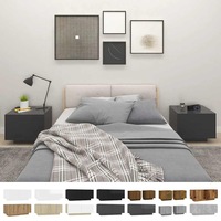 Bedside Cabinet Engineered Wood Home Storage Organiser Multi Colours vidaXL