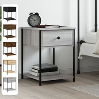 Bedside Table Nightstand Side Cabinet Storage Cabinet Engineered Wood vidaXL