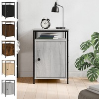 Bedside Table Nightstand Side Cabinet Storage Cabinet Engineered Wood vidaXL