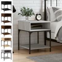 Bedside Table Nightstand Side Cabinet Storage Cabinet Engineered Wood vidaXL