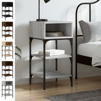 Bedside Table Nightstand Side Cabinet Storage Cabinet Engineered Wood vidaXL