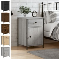Bedside Table Nightstand Side Cabinet Storage Cabinet Engineered Wood vidaXL