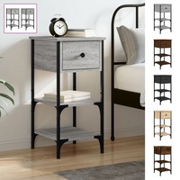 Bedside Tables Nightstand Side Cabinet Storage Cabinet Engineered Wood vidaXL