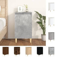 Bedside Tables Nightstand Storage Cabinet Lamp Stand Engineered Wood vidaXL