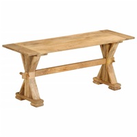 Bench 110x35x45 cm Solid Wood Mango vidaXL