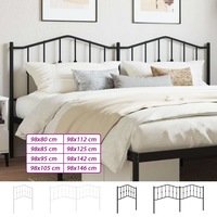 Headboard Bed Header with Back Support Bedroom Furniture Metal Headboard vidaXL