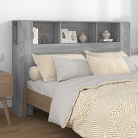 Headboard Cabinet Grey Sonoma 160x18.5x104.5 cmvidaXL