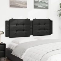 Headboard Cushion Black 153 cm Faux Leather vidaXL