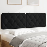 Headboard Cushion Black 153 cm Velvet vidaXL