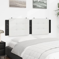 Headboard Cushion Black and White 153 cm Faux Leather vidaXL
