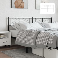 Headboard Metal Headboard Bed Header with Back Support Bedroom Furniture vidaXL
