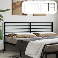 Headboard Metal Wall Bed Header Slatted Frame Base Bedroom Furniture vidaXL