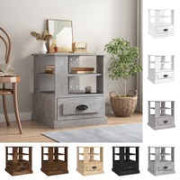 Side Table Hallway Lamp Table End Table with Storage Engineered Wood vidaXL