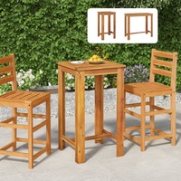 Solid Wood Acacia Garden Bar Table Outdoor 120x60x105 cm/60x60x105 cm vidaXL