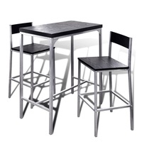 Counter Height Breakfast Bar Set vidaXL
