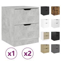 Bedside Table Drawer Side Table Nightstand Storage Cabinet Bedroom vidaXL