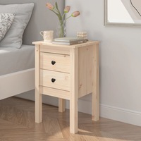 1/2x Solid Wood Pine Bedside Cabinets Home Organiser Brown/Honey Brown vidaXL