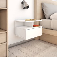 Floating Nightstands 2 pcs High Gloss White 40x31x27 cm Engineered Wood vidaXL