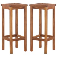 Bar Chairs 2 pcs Solid Acacia Wood vidaXL