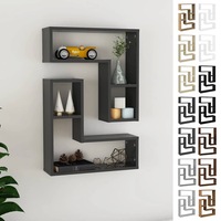 Wall Shelves Floating Mounted Shelves Set Bookshelf Display Rack 2x vidaXL