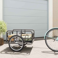 Bike Trailer 130x73x48.5 cm Steel Black vidaXL